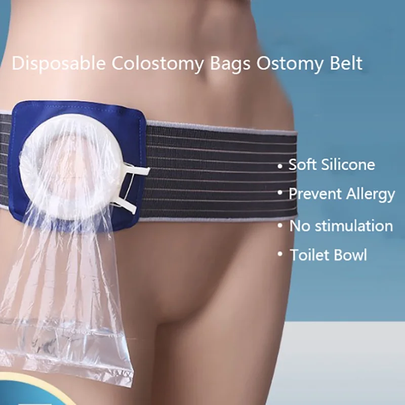 1Set Colostomy Bag Reusable Ostomy Belt with Drainable Urostomy Bag