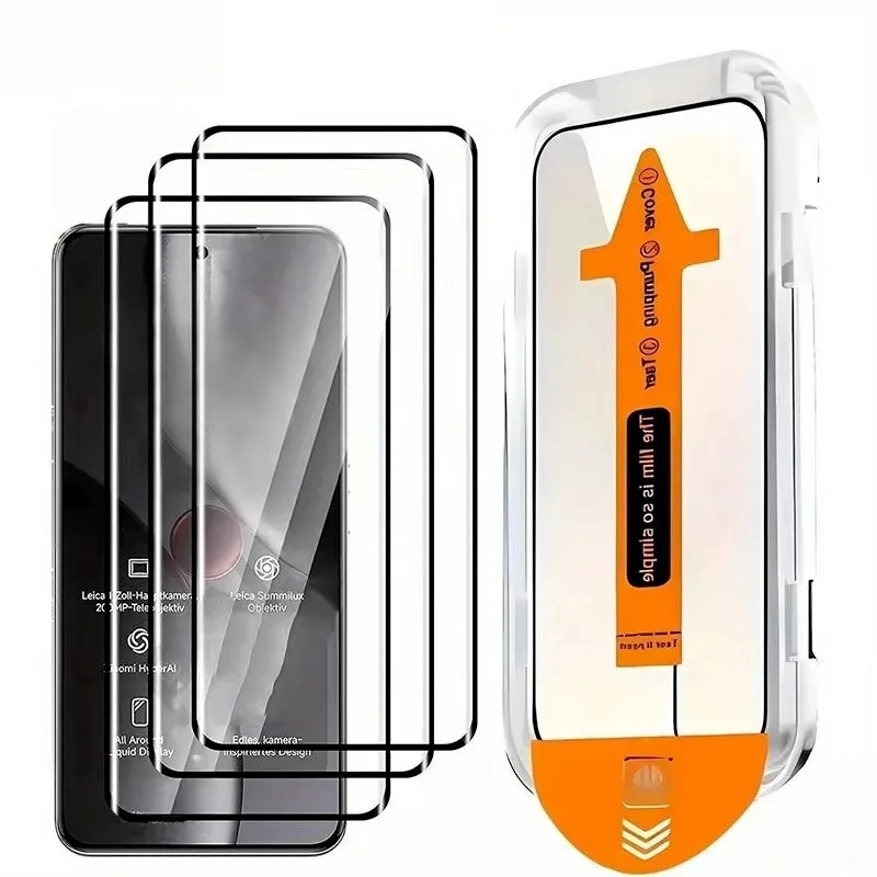 5PCS Dust Free Install Tempered Glass for Redmi A4 5G A3x A5 4G A7 Pro A2 A1 Plus HD Oleophobic Coating Screen Protector Film