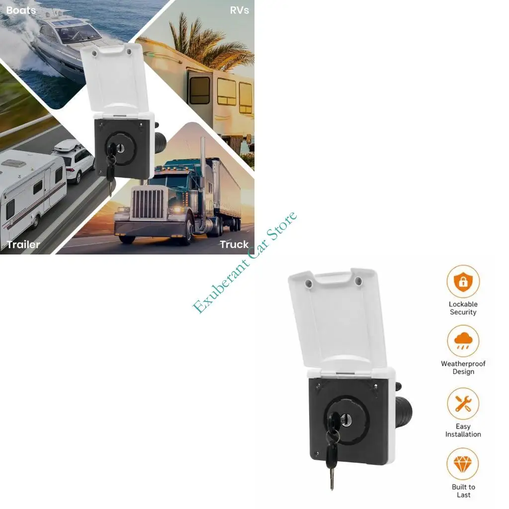 

ABS Vehicle Water Connection Box With Lock And Air Hole For External Use