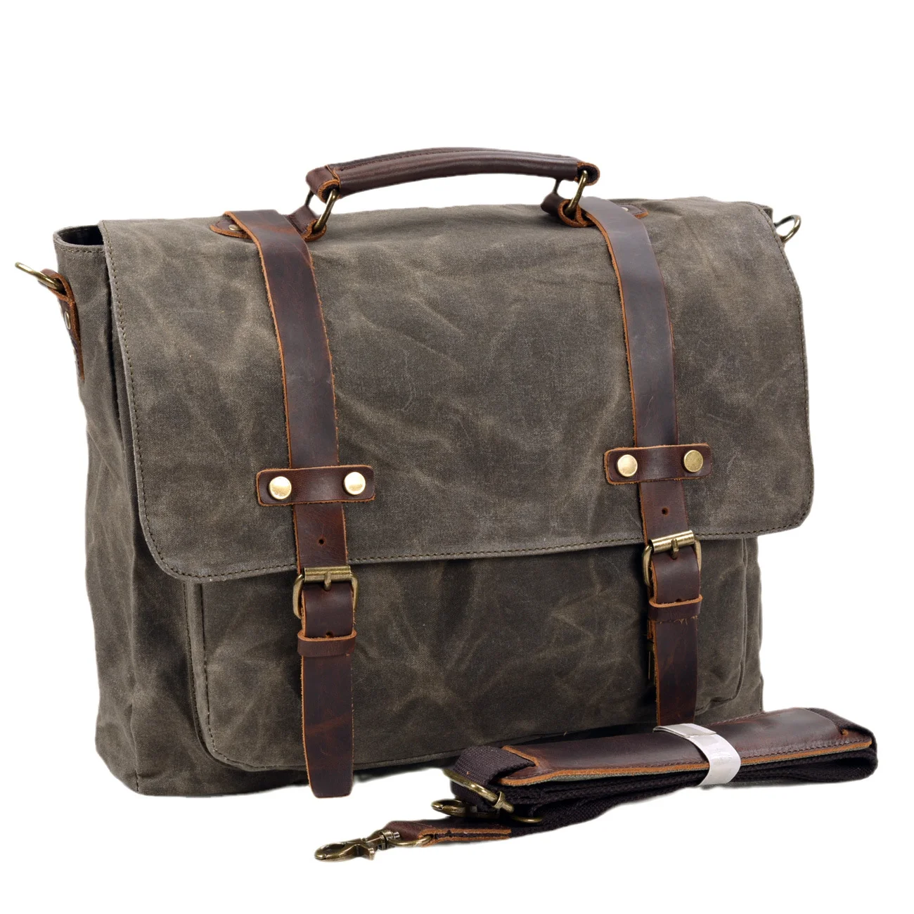 

15.6 inch computer handbag simple men's business shoulder bag casual business trip briefcase crossbody bag