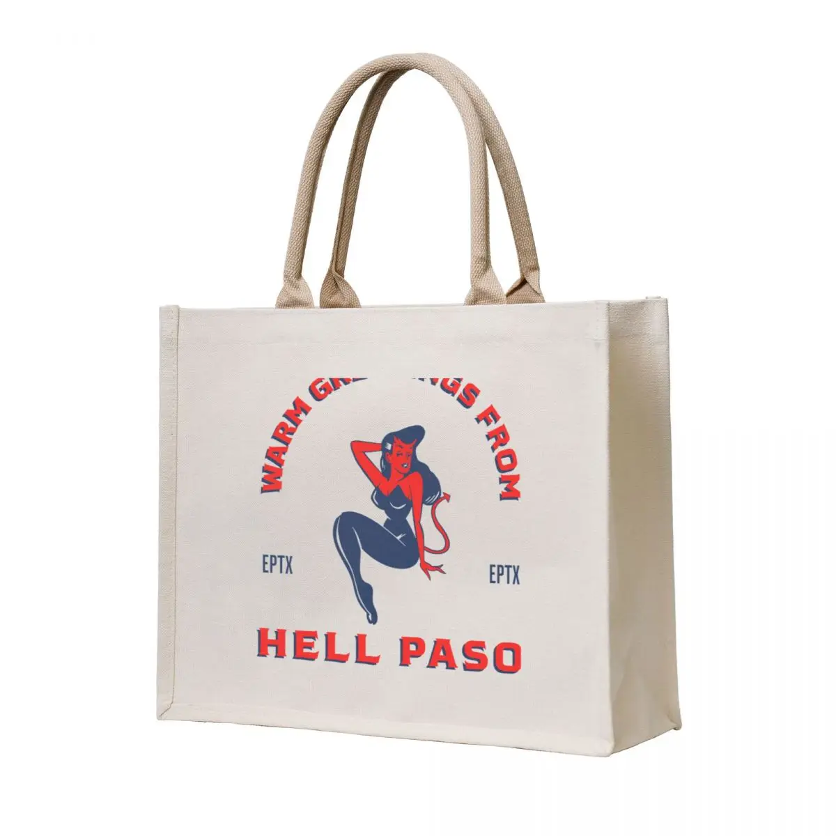 

HELL PASO, TEXAS Tote Bag Custom bag shopper bag women Canvas shoulder Lady