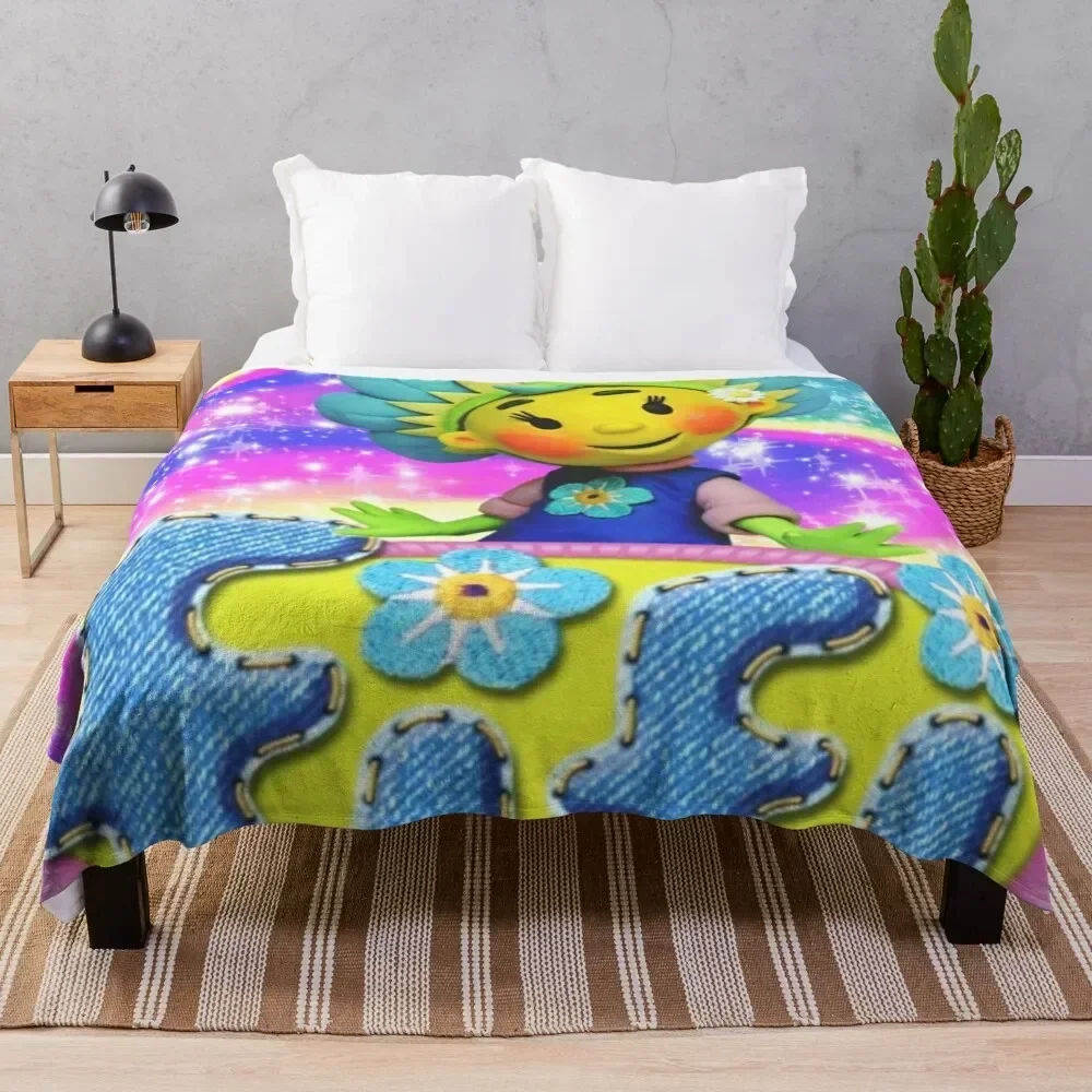 

Fifi and the flowertots Throw Blanket Luxury Flannel Fabric Luxury Throw blankets ands Blankets Custom Thermal Blankets
