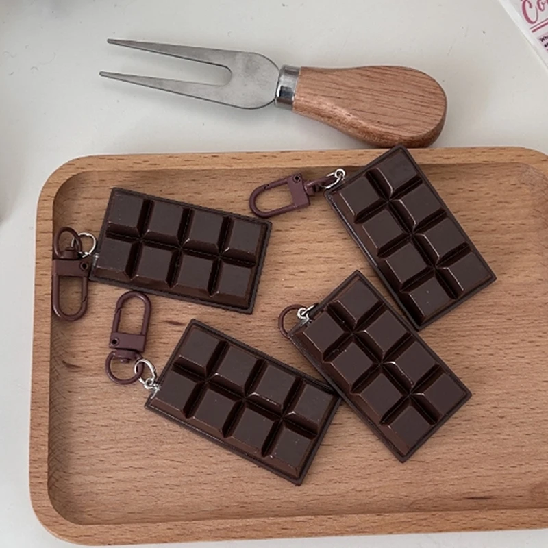 1 Piece Bag Phone Pendant New Modern Simplicity Simulated Cute Food Chocolate Keychain Decorative Business Gift Key Chain