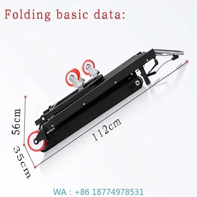 Powered Stair Climbing Cart Platform Convenient OEM Factory 400kg Load Steel Hand Trolley Motorized Lithium Battery