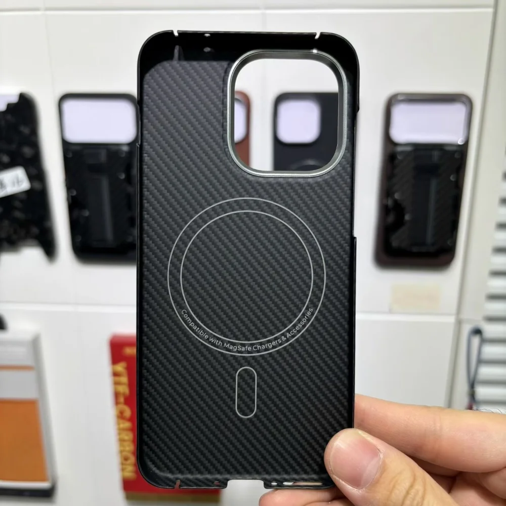 Magnetic Genuine Aramid Carbon Fiber Slim Case for OnePlus 15T Armor Hard Cover