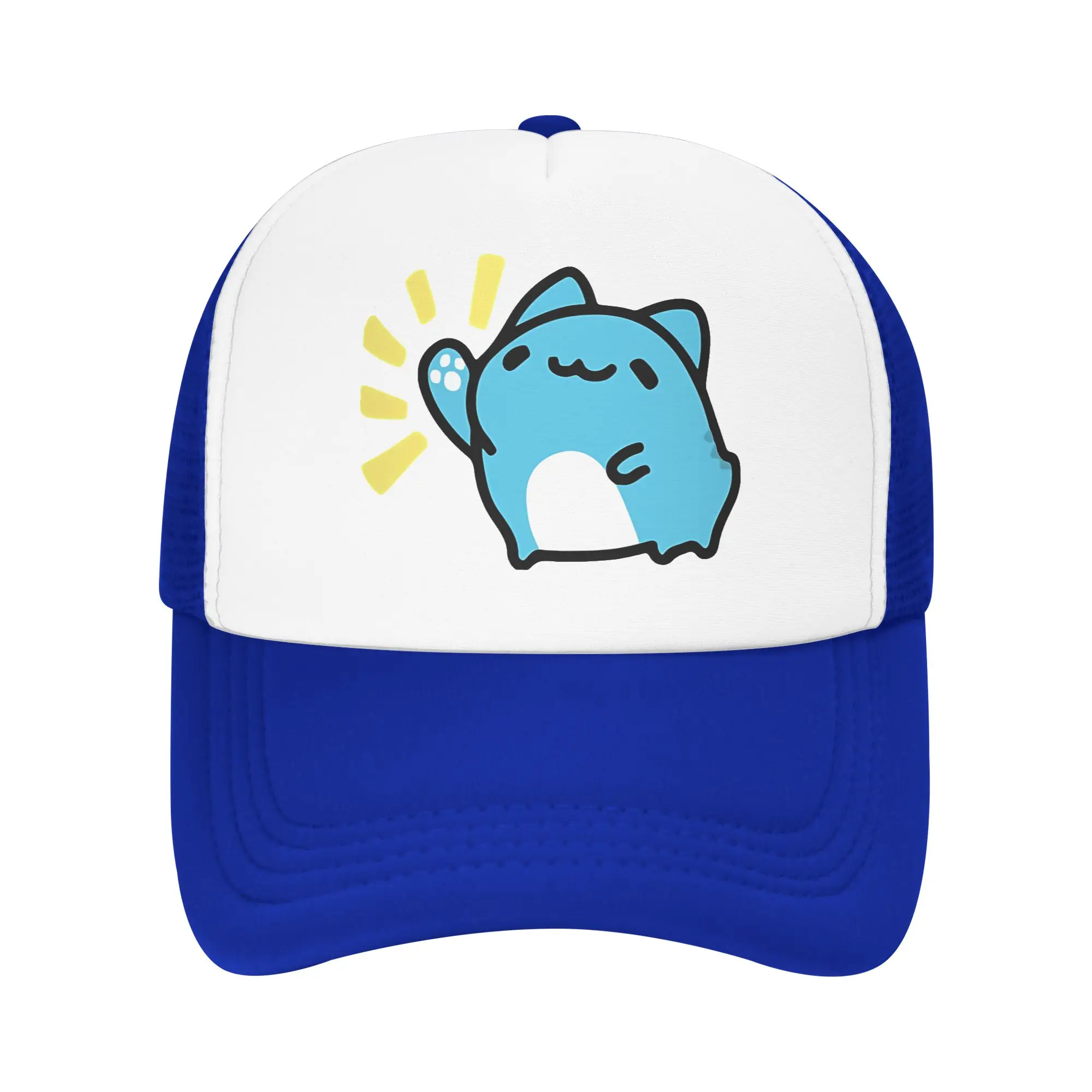 Unisex Bugcat Capoo Trucker Caps Mesh Baseball Caps Polyester  Hats Trucker Worker Cap Adjustable Trucker Cap Summer