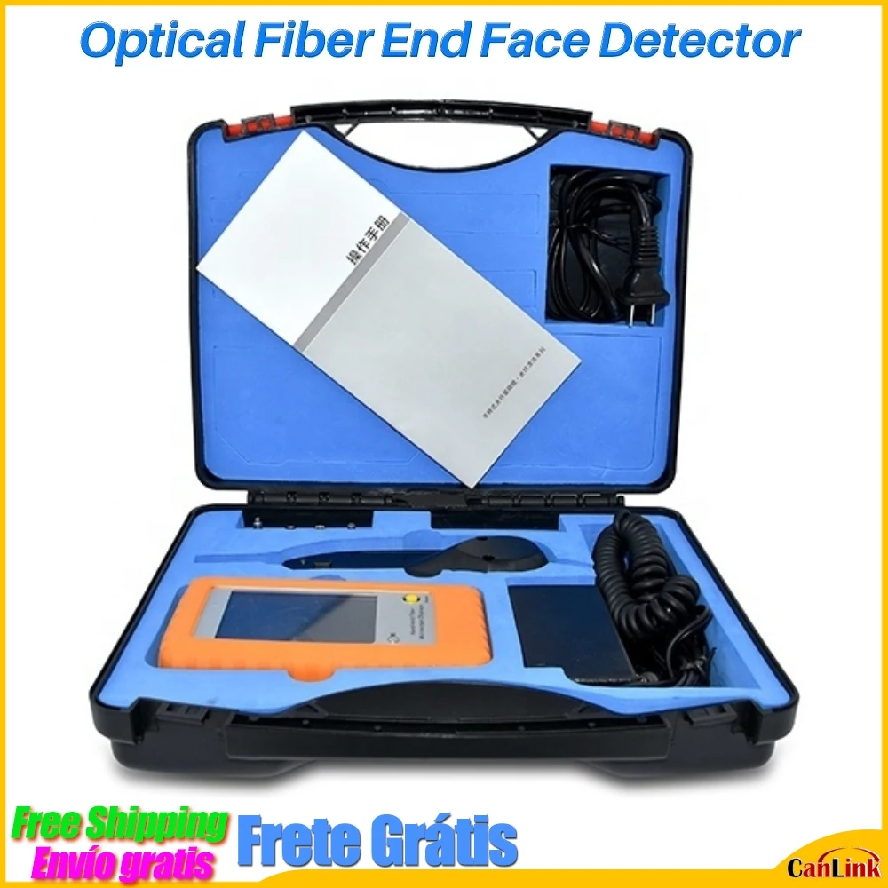 

2023 New Fiber Optic End Face Inspection Detector FVM-100 Video Probe Microscope Display Optical Cleaning Tool Clean Pen