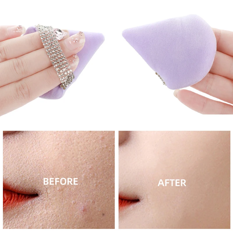 Éponges de poudre triangulaires en diamant, 6 pièces, éponge douce et lisse, beauté du visage, accessoires cosmétiques pour femmes, outil de maquillage