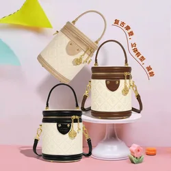 Borse e borsette Disney Mickey borse a secchiello di lusso per le donne borsa per il trucco a tracolla Kawaii di grande capacità custodia per Anime portafoglio carino