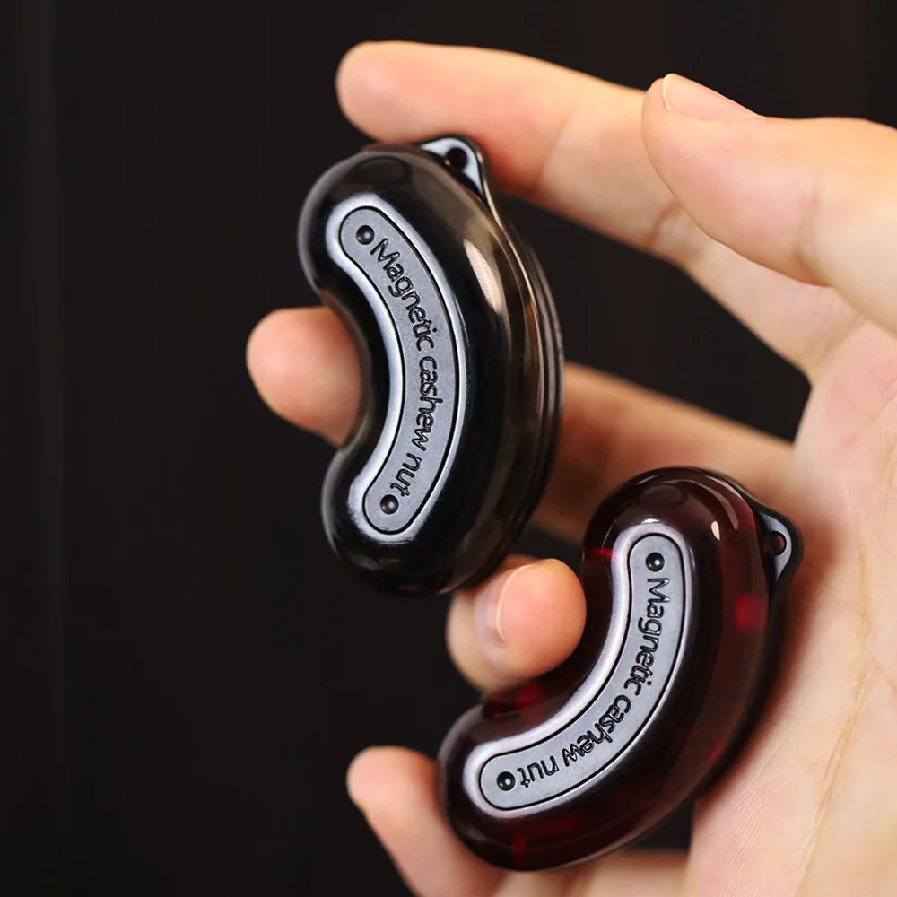 EDC PC Push Slider Mechanical Intensive Adult Decompression Toys GAO STUDIO Magnetic Cashew Nut Push Slider Fidget Toys