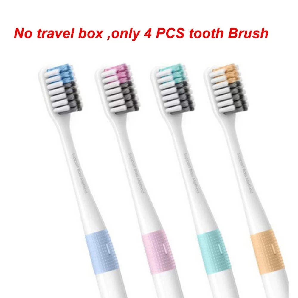 XIAOMI DR.BEI Toothbrush For Family Pack With Travel Box Soft Hair Portable Colorful Toothbrush For smart home