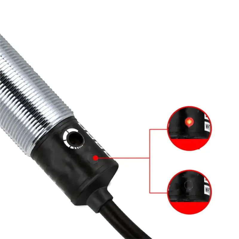 B23B BR100-DDT Proximity Switch Series Three-Wire NPN Normally Open+ Normally Closed,100Mm Adjustable Detection Distance Range