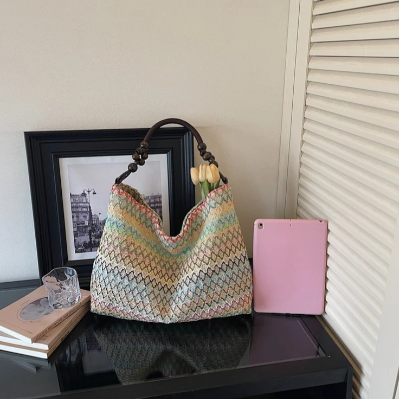Tas Jinjing Anyaman Jerami Gay - Beach Bag Straw ulasan dan harga