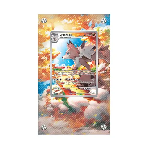 SV9 Savaş Ortakları AR Lycanroc Pokemon Genişletilmiş Sanat Koruyucu Kart Vitrin Koleksiyon Kartı Genişletilmiş Boyama Vitrin