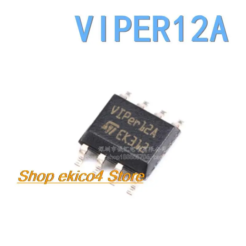 10pieces Original stock   VIPER12AS VIPER12A SOP-8