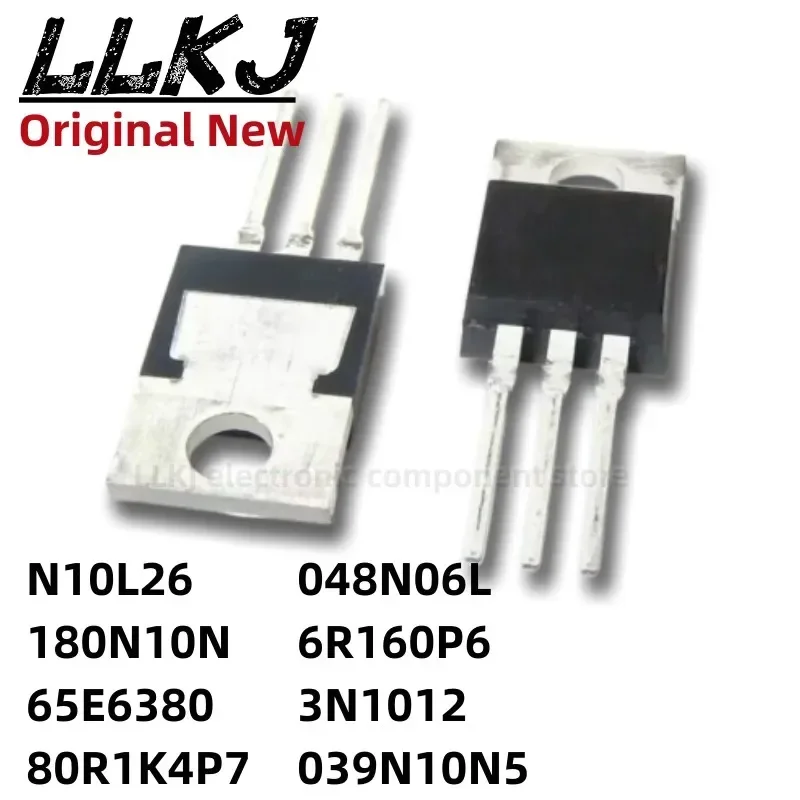 1 pieza IPPN10L26 180N10N 65E6380 80R1K4P7 048N06L 6R160P6 3N1012 039N10N5 TO-220 MOS FET