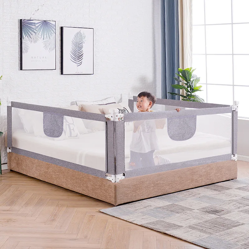 200cm 1pcs Bed Fence Baby Baby Anti-fall Guardrail Children's Bed Bedside Anti-fall Safety Bed Guardrail Universal Bed Guard