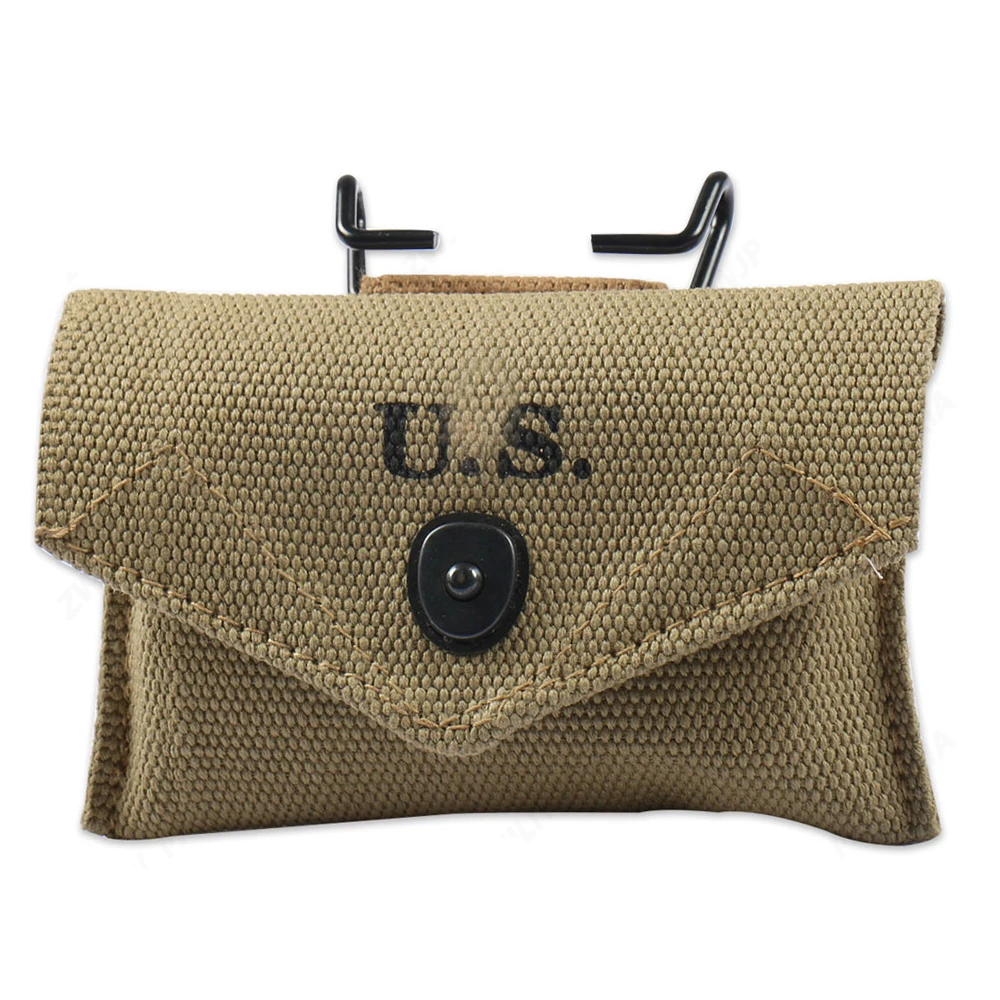 

World War II American M1942 First Aid Kit Pure Webbing Small Pack High Quality Belt Hook