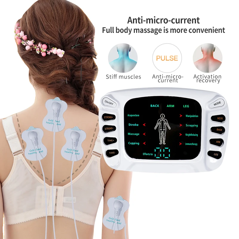 Tens Acupuncture EMS Physiotherapy Muscle Machine Stimulator Multifunctional Body Massager Low Frequency Therapy Massage Device