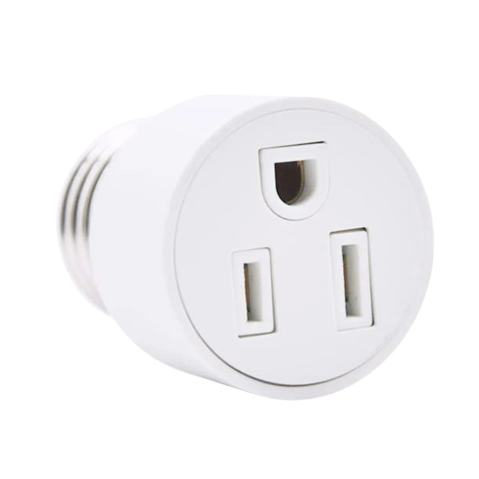 E26 3 Prong Light Socket To Plug Adapter E26 2/3 Prong Light Socket Outlet Base Light Bulb To 2/3 Prong Outlet Plug Converter