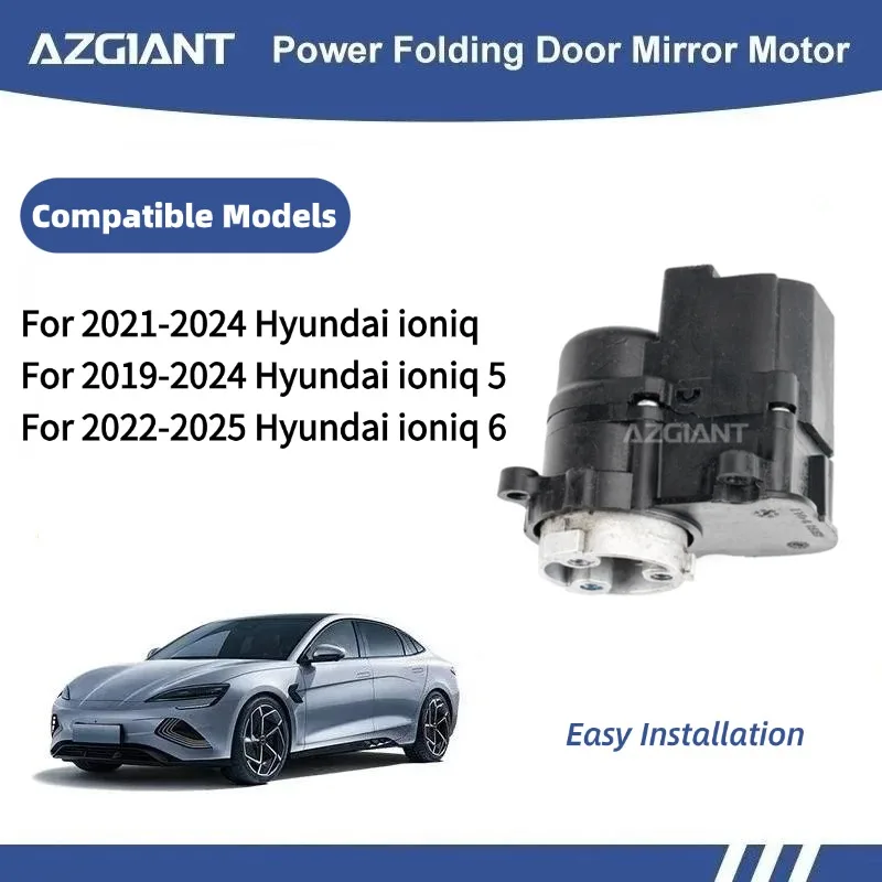 AZGIANT For 2021-2024 Hyundai ioniq 5 6 Car Rearview Mirror Folding Motor Low Noise Parts Assembly