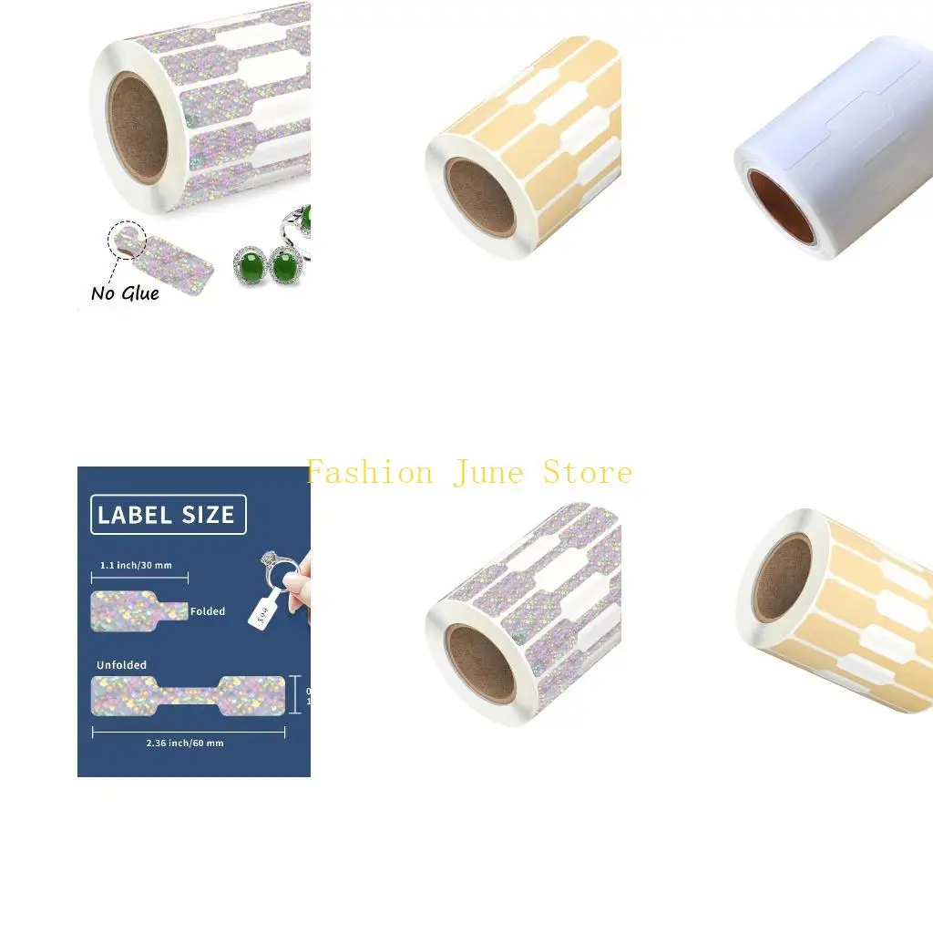 

N5KA 500pcs Decorative Prices Sticker for Jewelry Handcrafted Rings Bracelet Hangtags