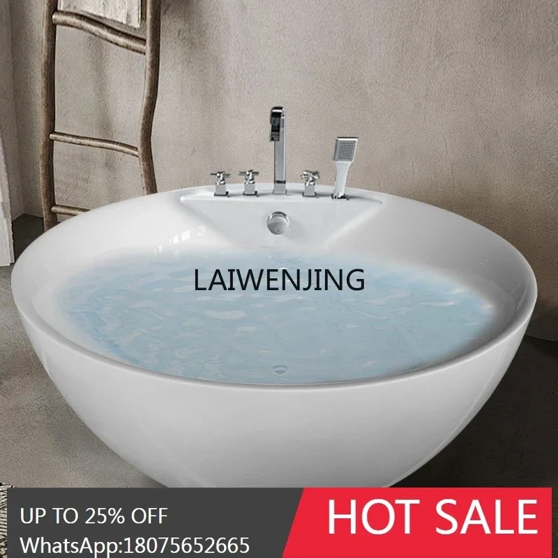 CF household bathtub circular surf massage small apartment acrylic European hotel B & B independent bathtub