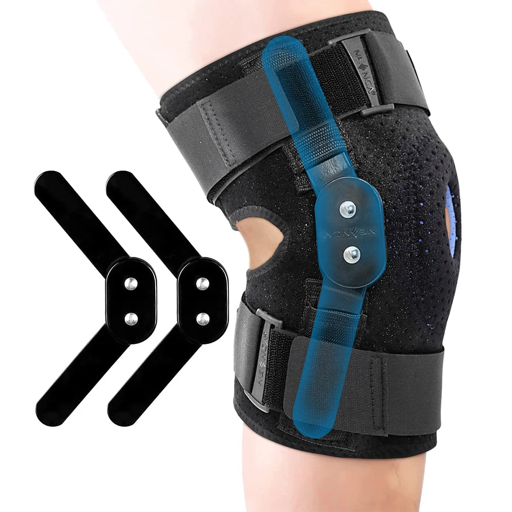 NEENCA Hinged Knee Brace Patellar Tendon Knee Support Sleeve for Men&Women Helping Relieve Strains Sprains ACL and MCL Injuries