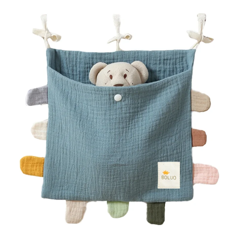

B78B-Baby Bed Side Organiser Cotton Bed Storage Bagessentials Storage Bag Baby Hanging Bag For Baby Nappy Clothes