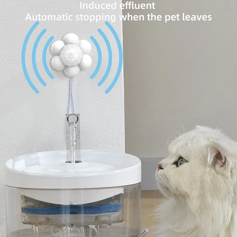 Motion Sensor Cat Dog Water Fountain Dispenser Intelligent infrared Detector