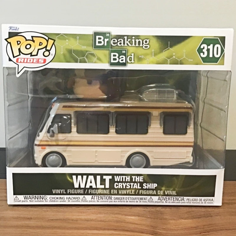 Funko Pop! Rides Original Breaking Bad Walt with The Crystal Ship #310 Vinyl Figure Collectible Model Desktop Ornament Toy Gift