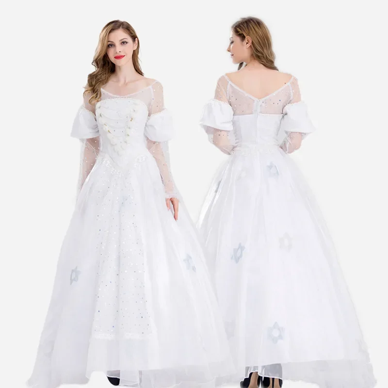 

Alice in Wonderland Cosplay Costume The White Queen Cosplay Dress Halloween Carnival Party Fancy Suit Clothes
