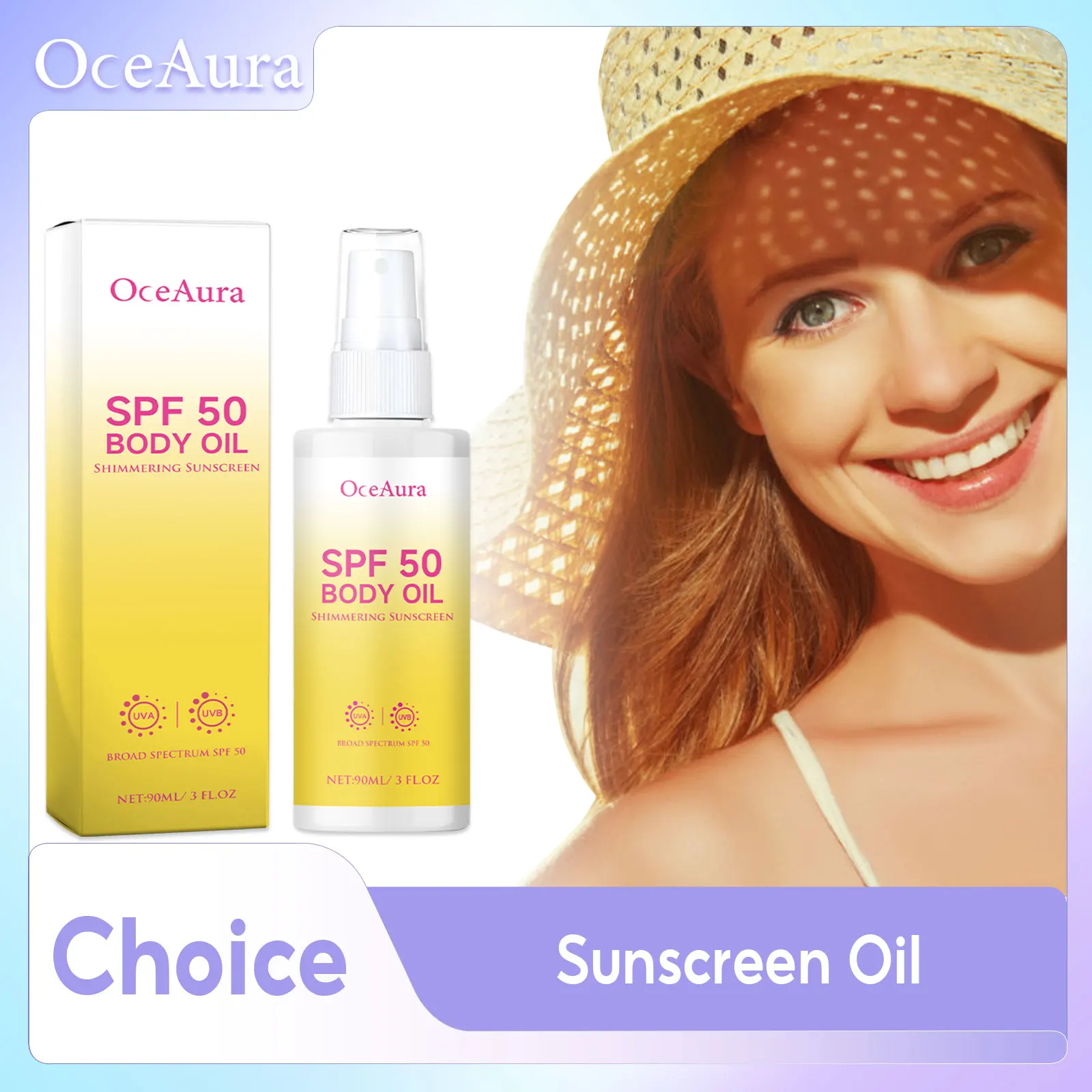 Body Facial Sunscreen Spray SPF 50 Uv Isolation Prevent Oxidant Moisturizing Skin Refreshing Oil Control Sun Protection Lotion