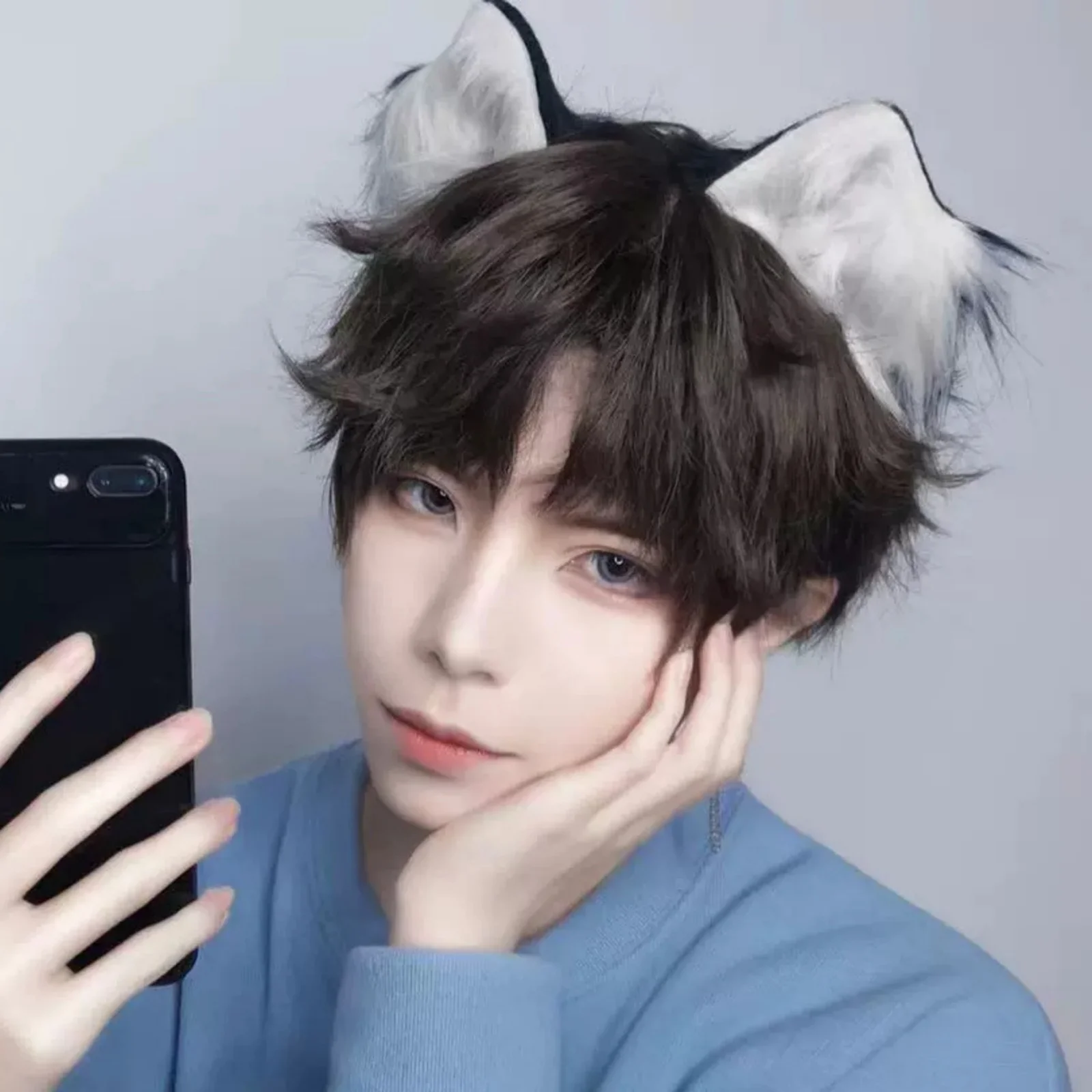 2pcs Cute Puppy Beast Ear Hair Clips - Japanese-Style Cosplay Hairpins, Cat Ear & Fox Ear Barrette Clips, Kitty Hair Accessories - view 3