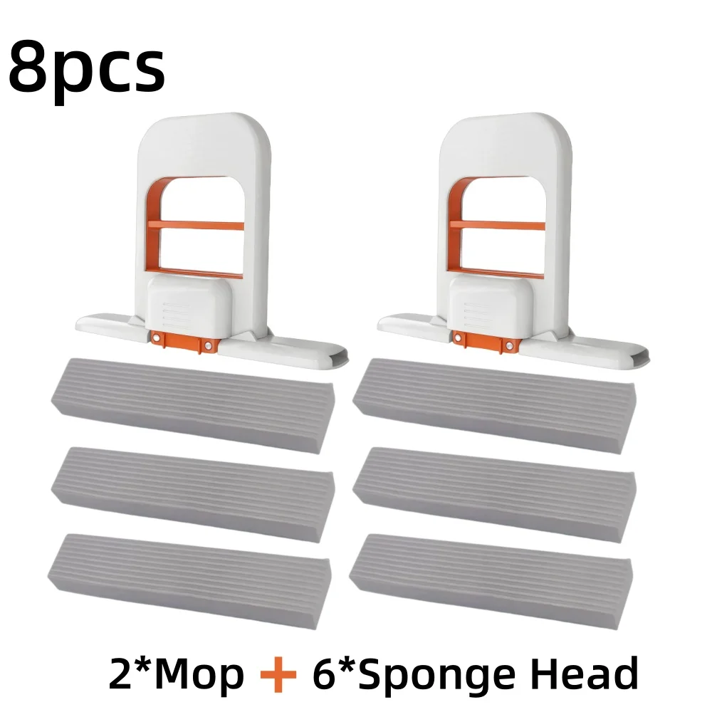 2/8 Stuks Zelf Knijpende Desktop Mops Handheld Spons Mop Voor Thuis Badkamer Keuken Opvouwbare Tafelblad Scrubber mini Cleaning Tools