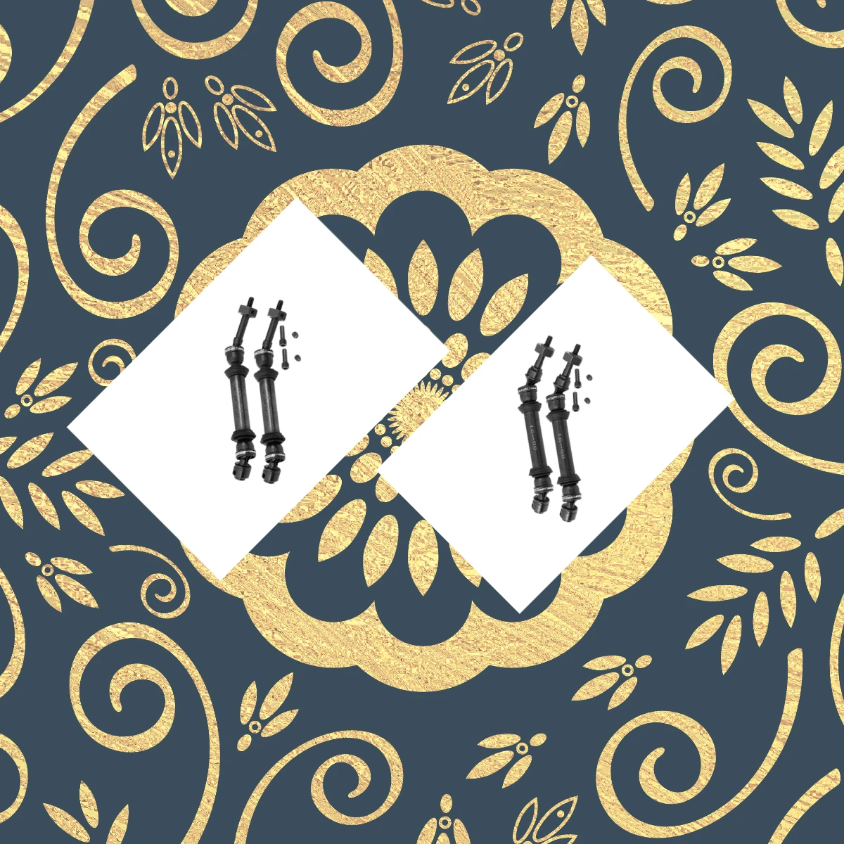 

GPM HARDEN STEEL #45 FRONT/REAR CVD DRIVE SHAFT WITH 12MMX6MM WHEEL HEX SLASH 4X4 1:10