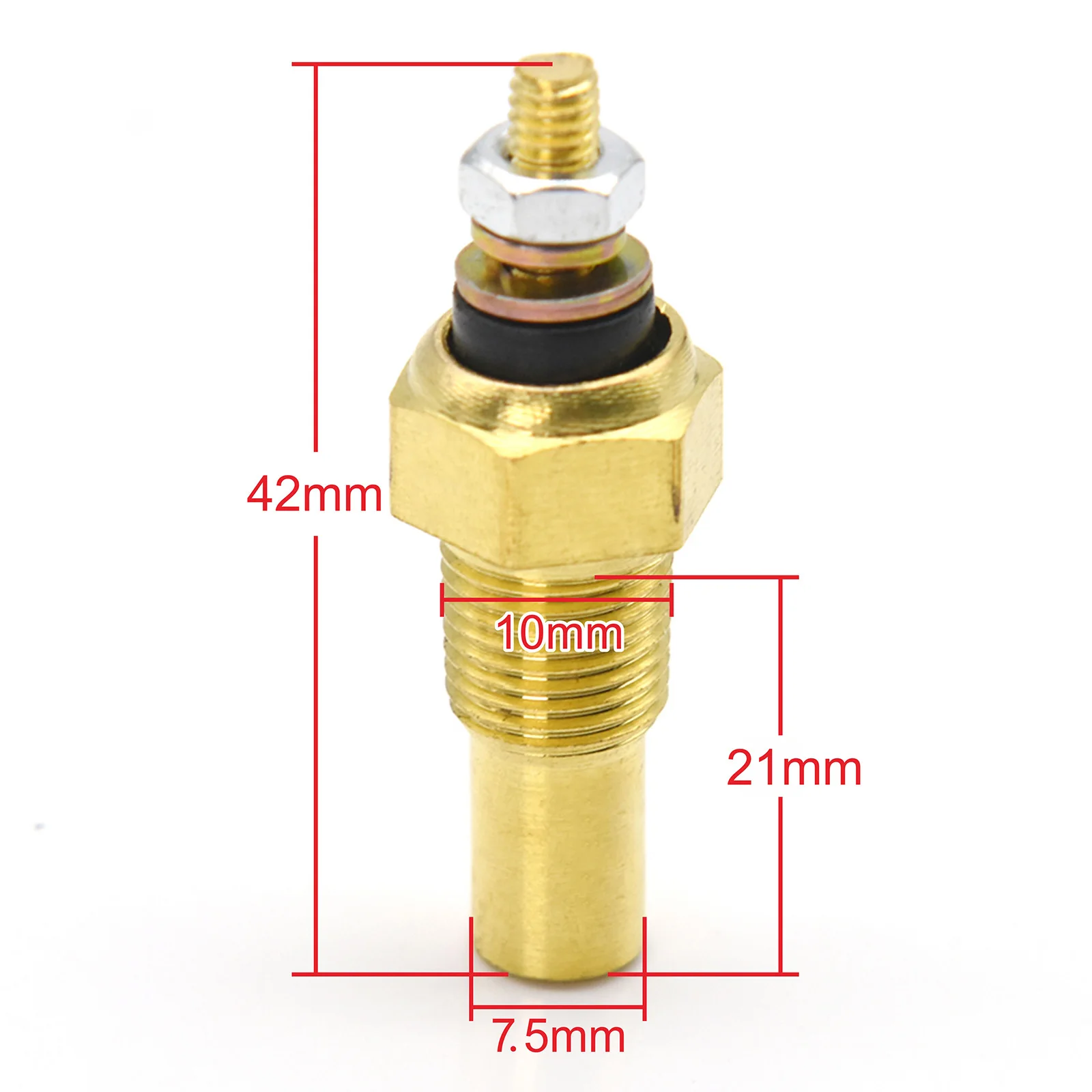 1PC Water Temperature Sensor 10.2mm Water Temp Sensor For Racing Car Truck Boat Water Temp Gauge Sensor Auto Accessories