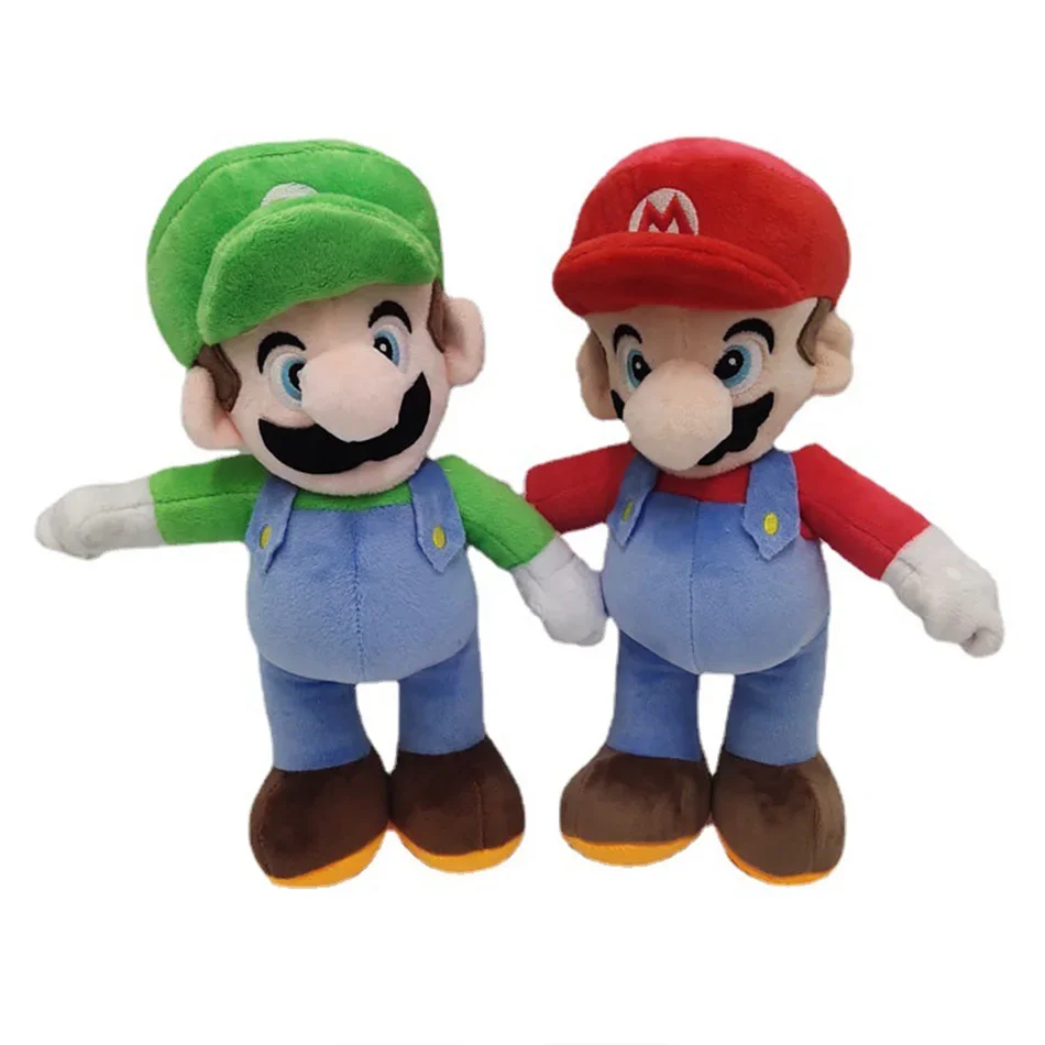 28cm Super Mario Bros Pelúcia Bonito Mario Cartoon Boneca de Brinquedo de Pelúcia Presente de Natal