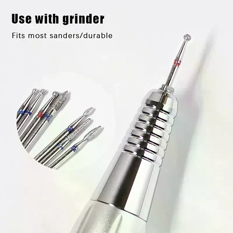 

1 шт. сверло для маникюра, алмазная фреза 3/32 дюйма, средство для удаления кутикулы и электрическая пилочка для ногтей.