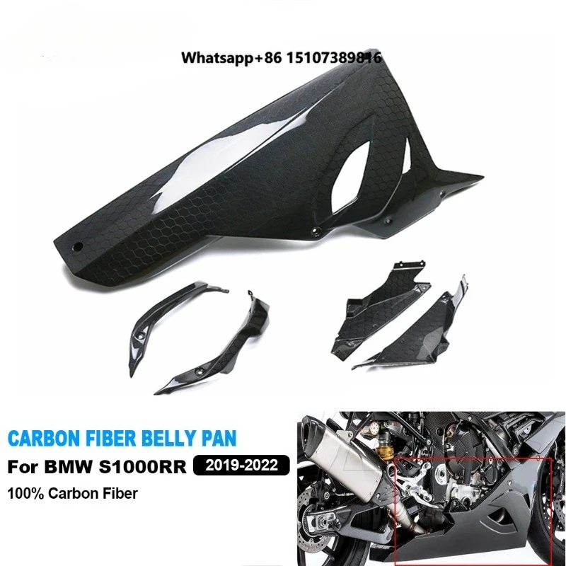 

UV-Protection Coat Fairing Accessories Motorcycle Carbon Fiber Lower Belly Pan Fairing for S1000RR 2019-2022