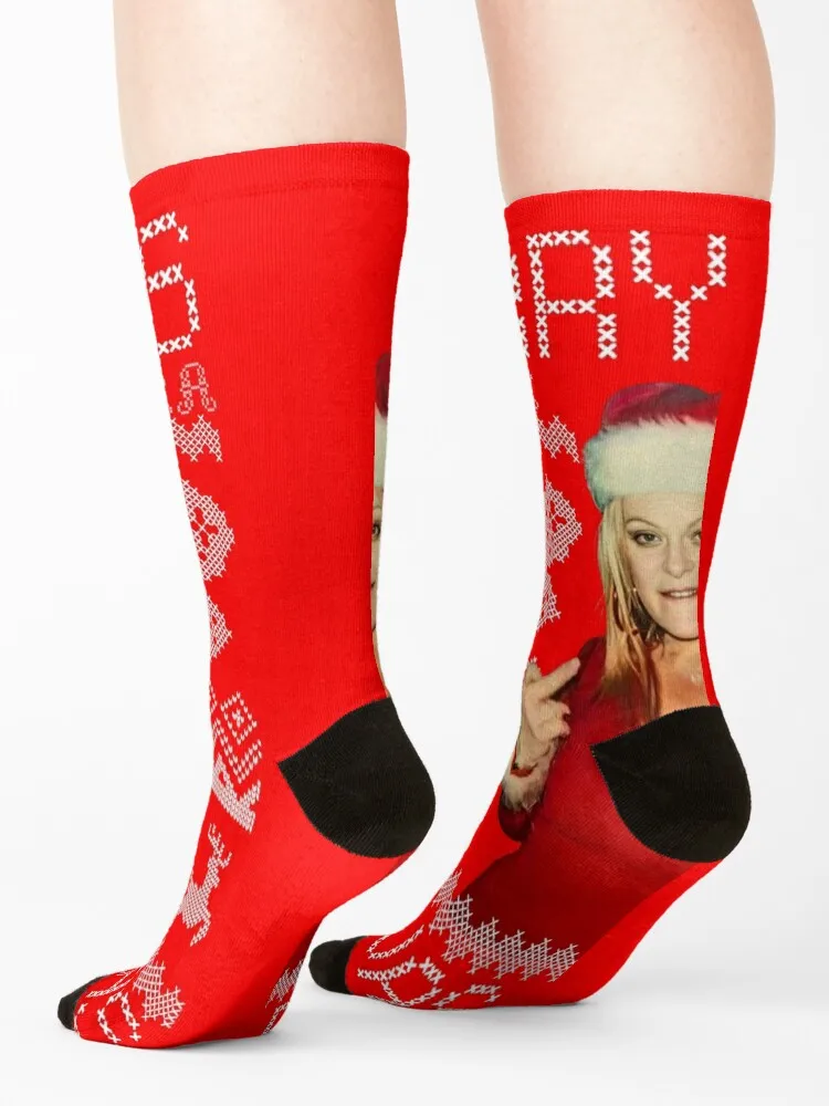 Merry Xmas Jenni Rivera Socks designer brand hiking soccer anti-slip gym Male Socks Women's
