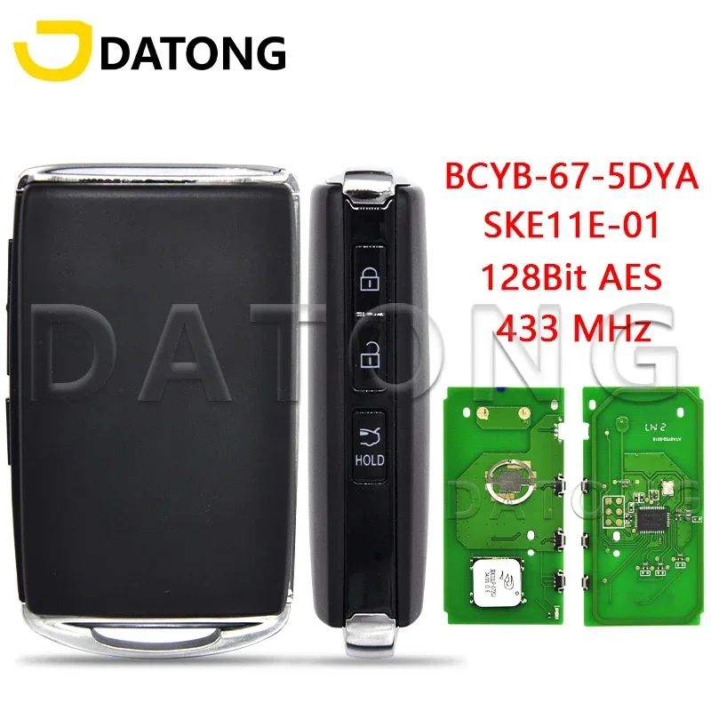 Datong World Car Remote Control Key For Mazda3 CX-30 Axela 2019 2020 2021 SKE11E-01 BCYB-67-5DY 433MHz 128Bit AES Promixity Card