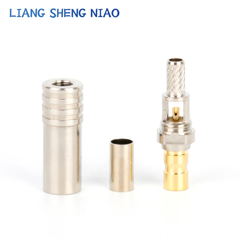 75 Ohm 1.6/5.6(CC3) Male Straight Crimp Attachment RF Coaxial 75-2-2 CC3 TYPE plug Connector for Cable RG174,RG188A,RG316,LMR100