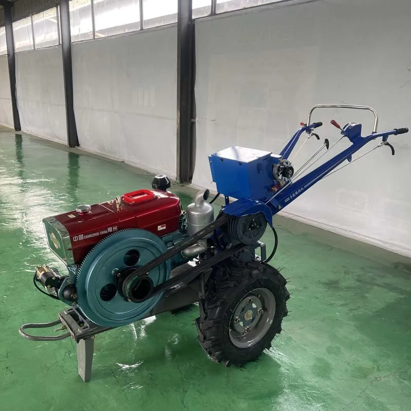 

2025Agricultural Machinery Equipment diesel Cultivator Motocultor Two Wheel Power Mini Tiller 18 hp Walking Tractor