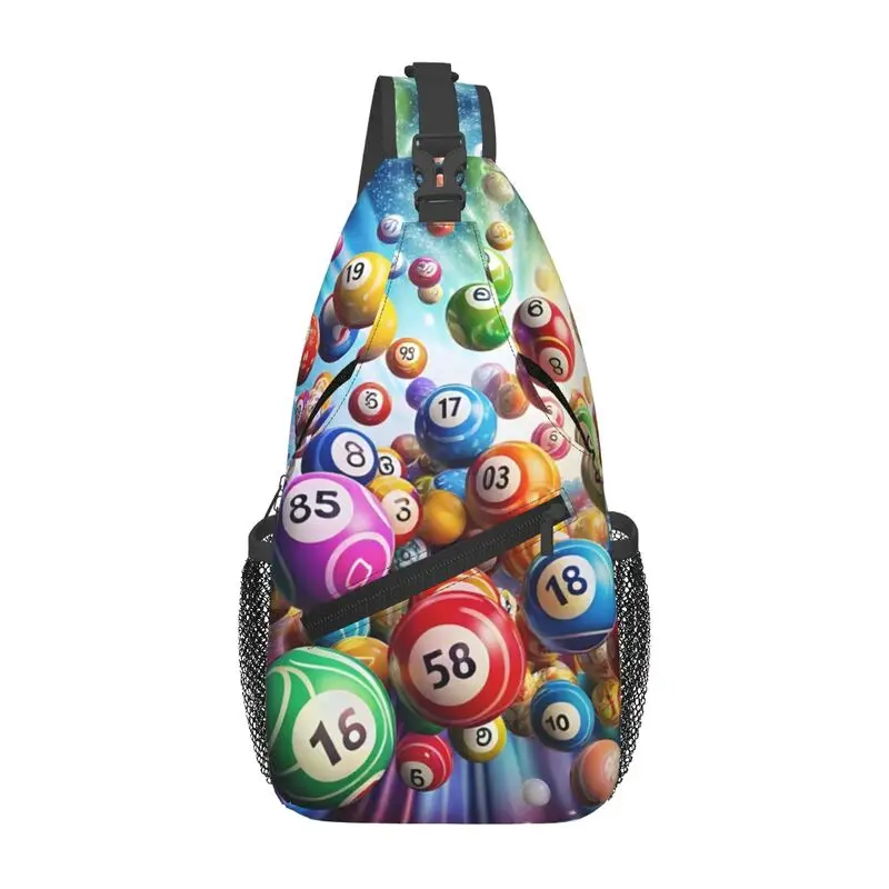 

Hot Game Best Play Bingo Sling Chest Bag Custom Shoulder Crossbody Backpack for Men Traveling Daypack