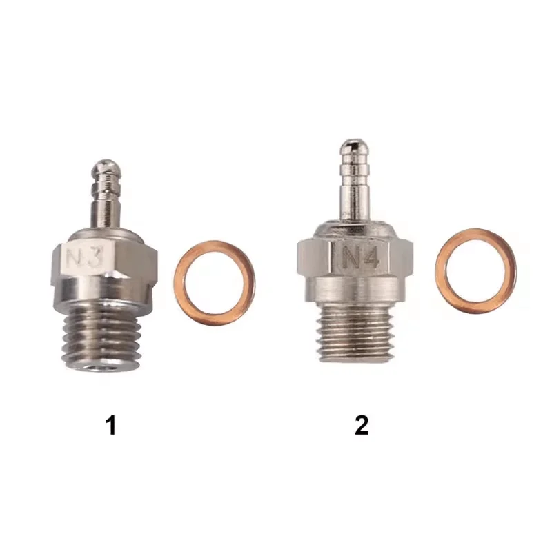 Original Factory HSP Engine, Hot Head Compatible, N3/N4 Oil-Powered Remote Control Model Car, Spark Plug 70117.