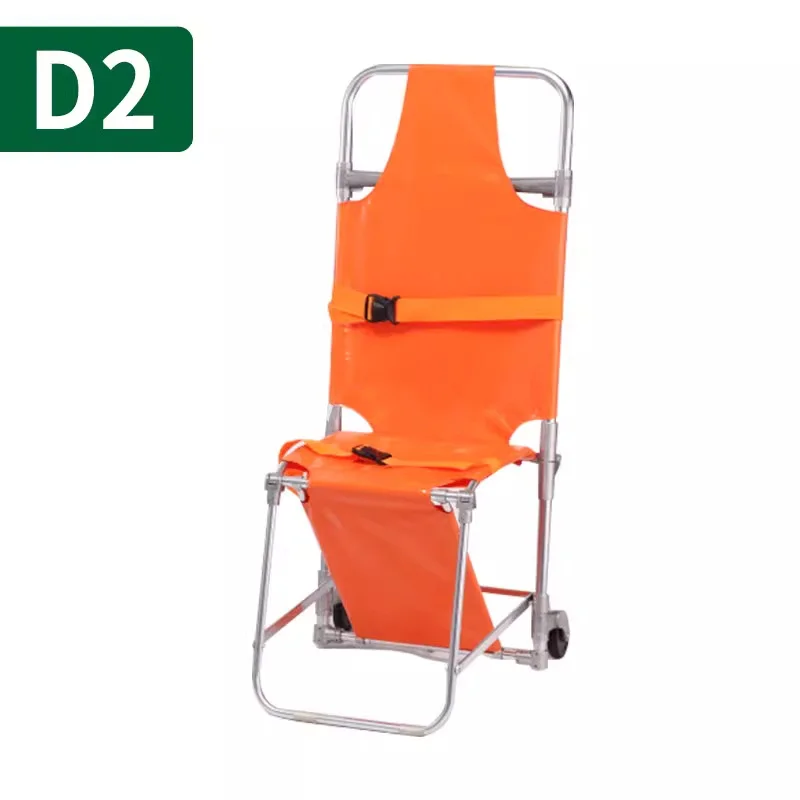 Wheeled Hand Cart for Stair Navigation Home Fire Emergency Evacuation Chair Ambulance Folding Hand Cart