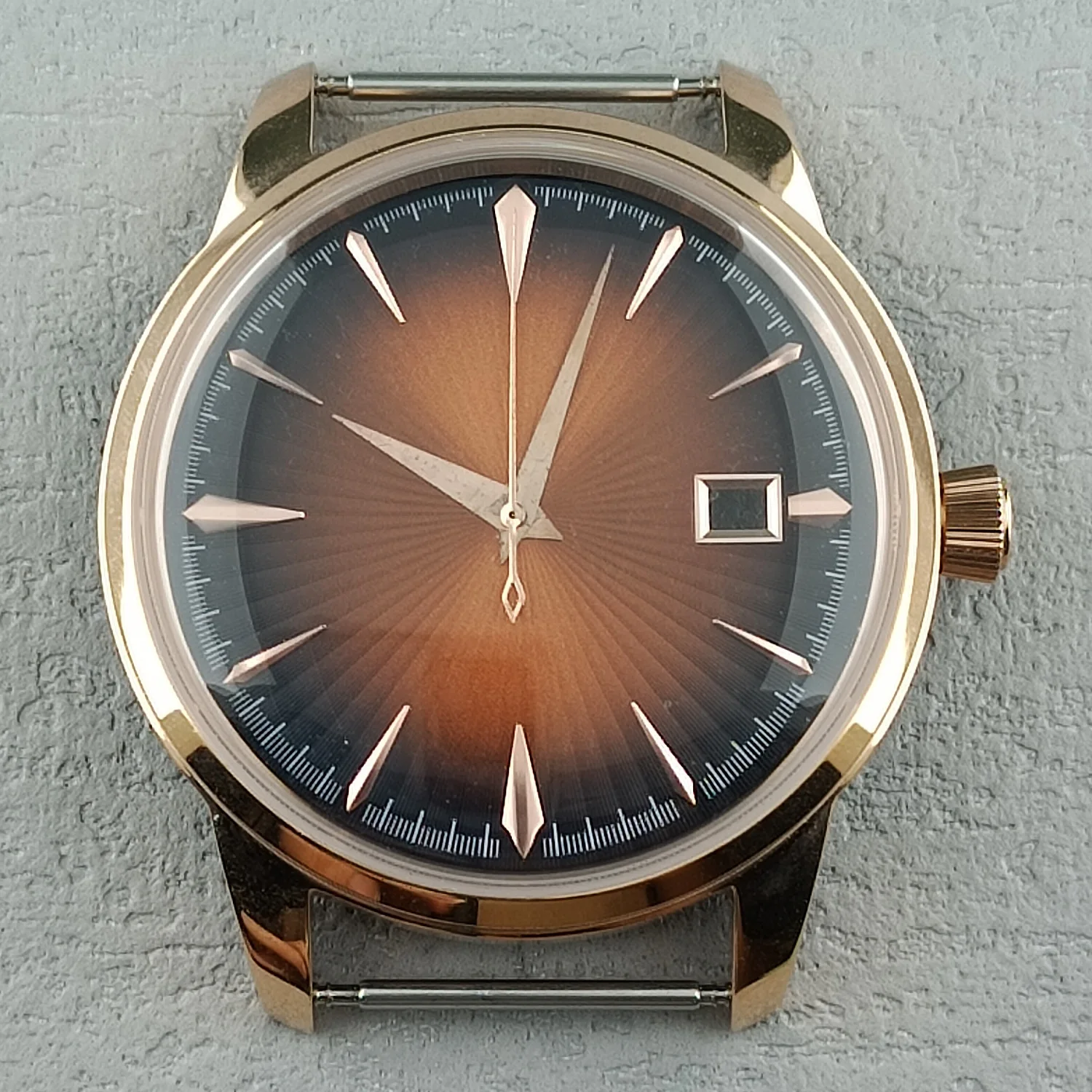 40mm Silver Watch Case Acrylic Glass 316L Stainless Steel Waterproof Case Accessories For NH35 movement Customized Kit