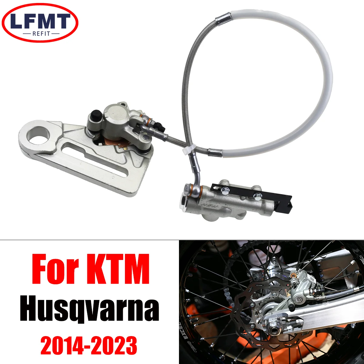 Kaliper rem rakitan pompa rem belakang sepeda motor, untuk KTM EXC EXCF XC XCF XCW XCFW SX SXF untuk Husqvarna TC FC TE FE TX 2014-2024