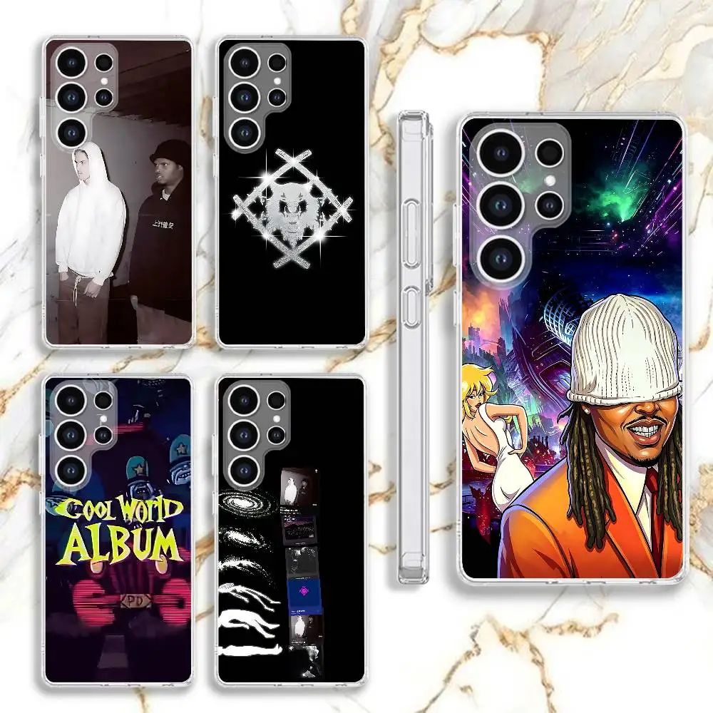 X-Xavier W-Wulf Cool World Phone Case For Samsung Galaxy S24 S22 S25 S23 S21 S10 S9 Ultra Plus 5G Clear Cover